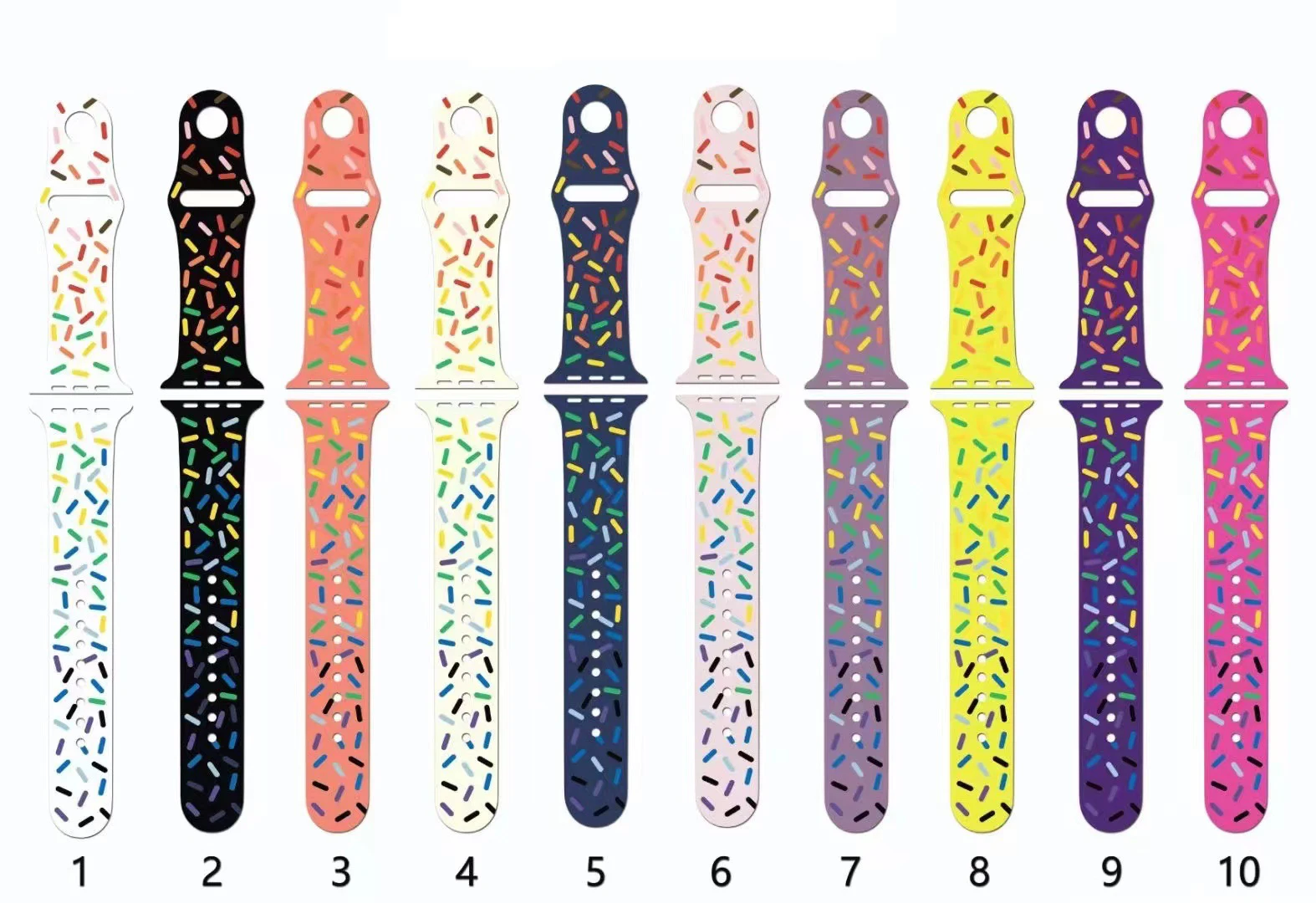 Hmj Christmas Pattern Custom Watch Band Color Printer Strap Wristband