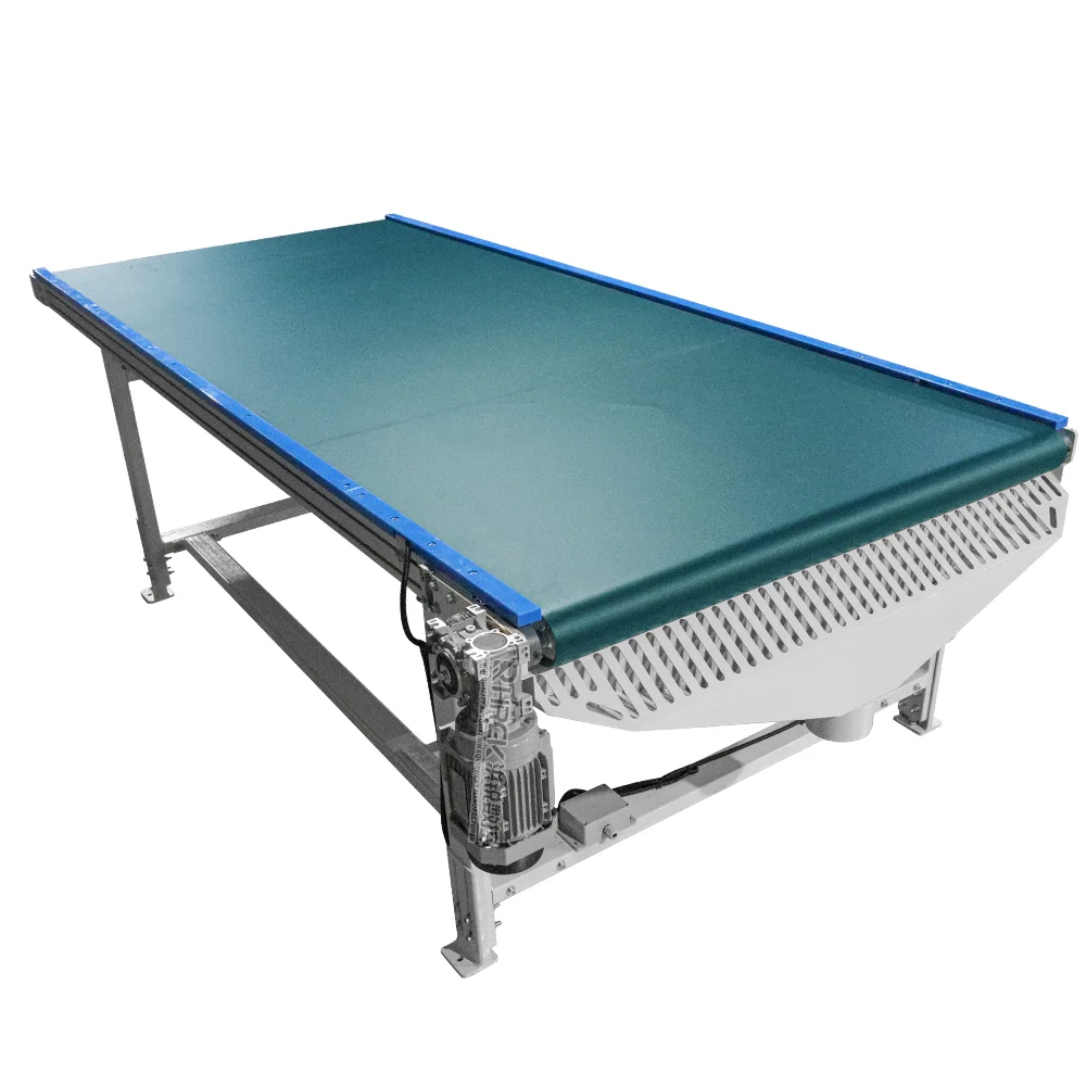 Hongrui manufacturer directly sells customized PVC green flat belt conveyor blanking machine