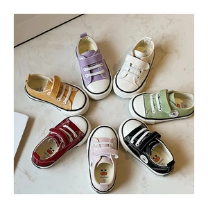 School Baby Canvas Shoes Boys and Girls Wholesale Fashion Colorful Footwear for Little Children Latest Toddler Kids Casual Shoes