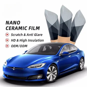 Ultra Vision Window Tint Film IR3590 Black 35% VLT IRR90 1.52*30M Src Nano Ceramic Film Anti-scratch Car Window Film