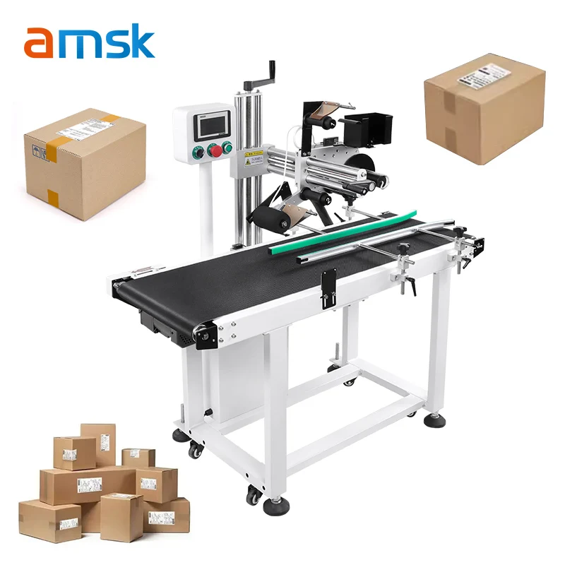190A Automatic High-Speed Desktop Flat Labeling Machine for 30CM Products for Apparel & Bottles Packaging