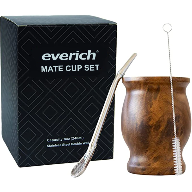 Argentina Mate, Mate Cup, Aluminum Cup, Straw, Spoon, Yerba Mate, Mate  Gourd