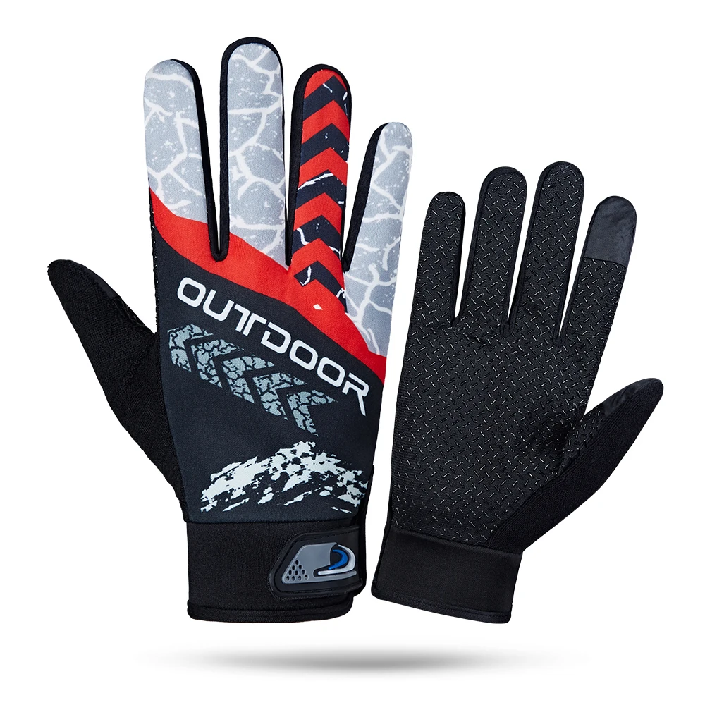 Модные дешевые весенние Нескользящие дышащие велосипедные перчатки с пальцами для сенсорного экрана