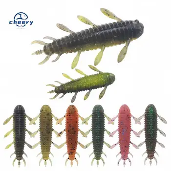 CHEERY New Style 5cm 1.9g Green Pumpkin Saltwater Fishing Bottom Fishing Soft Bait Printed – Soft Lure – view 2