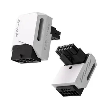 upHere 90 Degree RVS 12VHPWR PCIe 5.0 Cable, 12+4Pin 16Pin Angle Adapter for RTX3090Ti 4080 4090 GPU