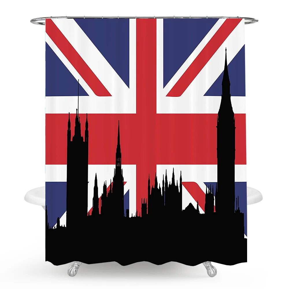 Shower Curtain Custom Shower Curtain Polyester Shower Curtain United Kingdom Flag