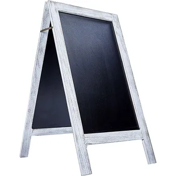 Antique-Classical Portable MDF Chalkboard with Wood Frame for Restaurant Advisement & Shop Use