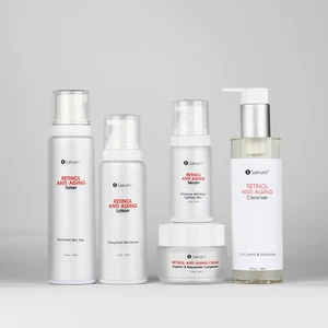 Retinol Skin Care Set Anti-Wrinkle Repairing and Lightening Private Toner Serum Cream for Face Use