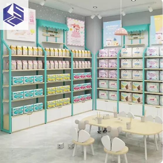 Side Cabinet with Milk Powder Rack Perfect for Maternal Store
