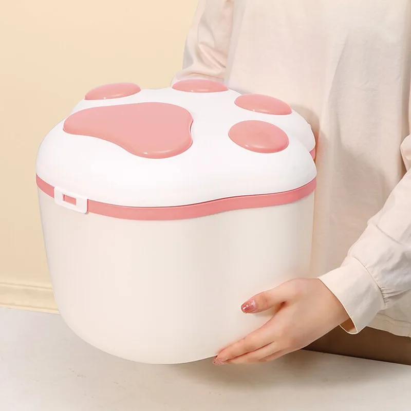 New Design Airtight Dog Cat Food Storage Container Pet Paws Airtight