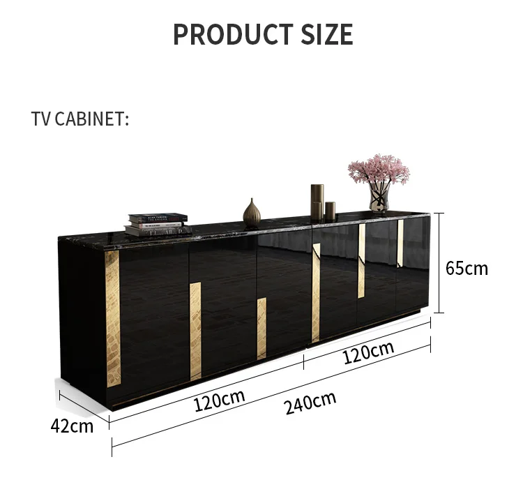 Luxury Modern Simple Design Tv Glass And Stainless Steel Hotel