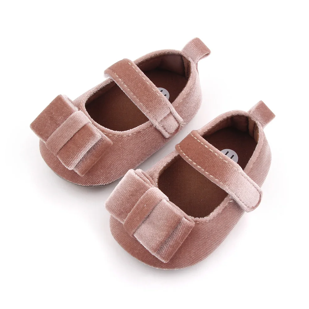 Newbron Baby Toddler Shoes Soft Comfortable Cute Bow  Girls Princess Shoes