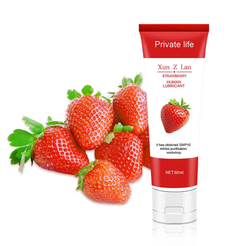 60ml Customized Sex gel for women fruity sexual liquid glide lubricant sex lube oil OEM