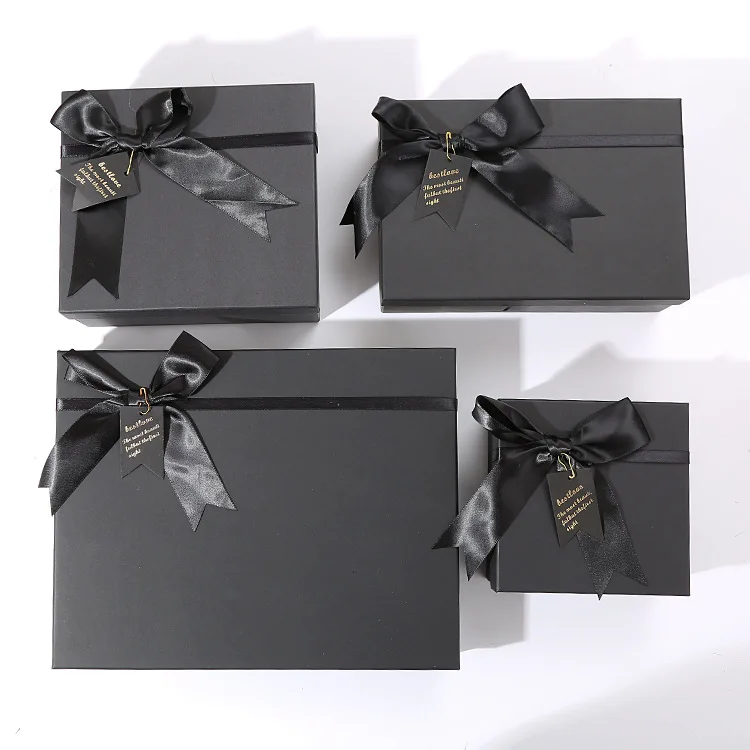 Custom Luxury Paper Box Valentines Day Gift Box With Ribbon Recyclable Variety Size Paper Gift Box details