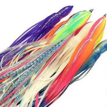 Accessories for Saltwater Trolling Soft Plastic Fishing Lure PVC Rubber for Pike Cod Carp Perch Mackerel Squid Octopus Skirts – Soft Lure – view 3