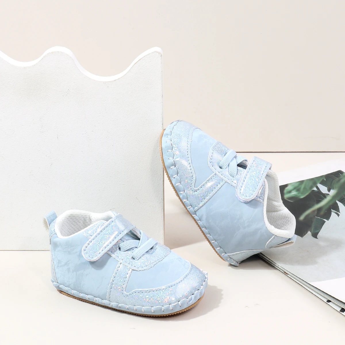 High Quality Baby Sneakers Soft PU Anti-Slip Sole Light Breathable Rubber Flat Walking Style Spring Autumn Newborn Toddler Boys factory
