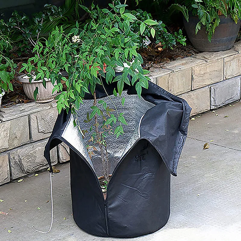 Blumentopf abdeckung Outdoor Garden Plant Pot Protector Covers mit Kordel zug und Reiß verschluss pflanzen Winters chutz topf| Alibaba.com