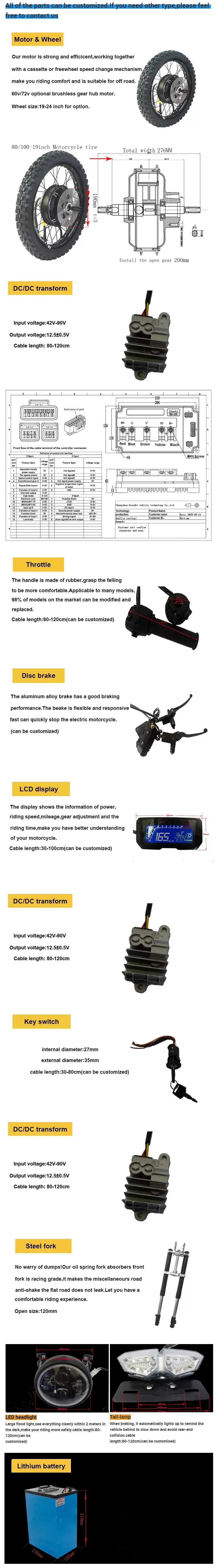 Diy Electric Motorcycle Motor Kit Qs V 3 48v1000w 72v 8000w Electric