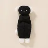 ลูกสุนัขขนแกะสีขาวดำ-ดำ