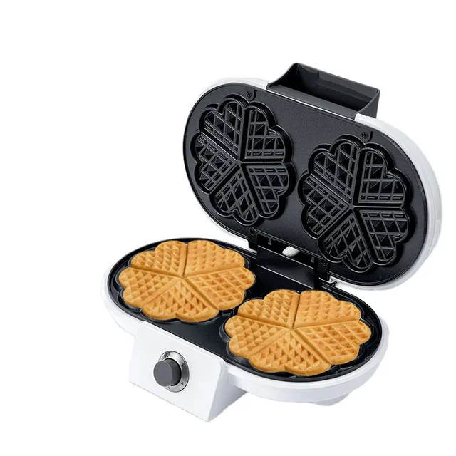 European Style Mini Waffle Donut Sandwich Maker High-Grade Multifunctional Stainless Steel Electric Plate for Household Use