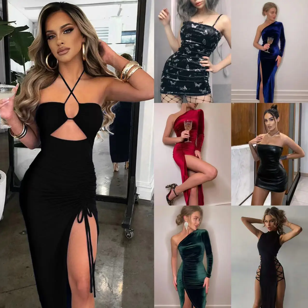 2024 женское длинное платье с принтом