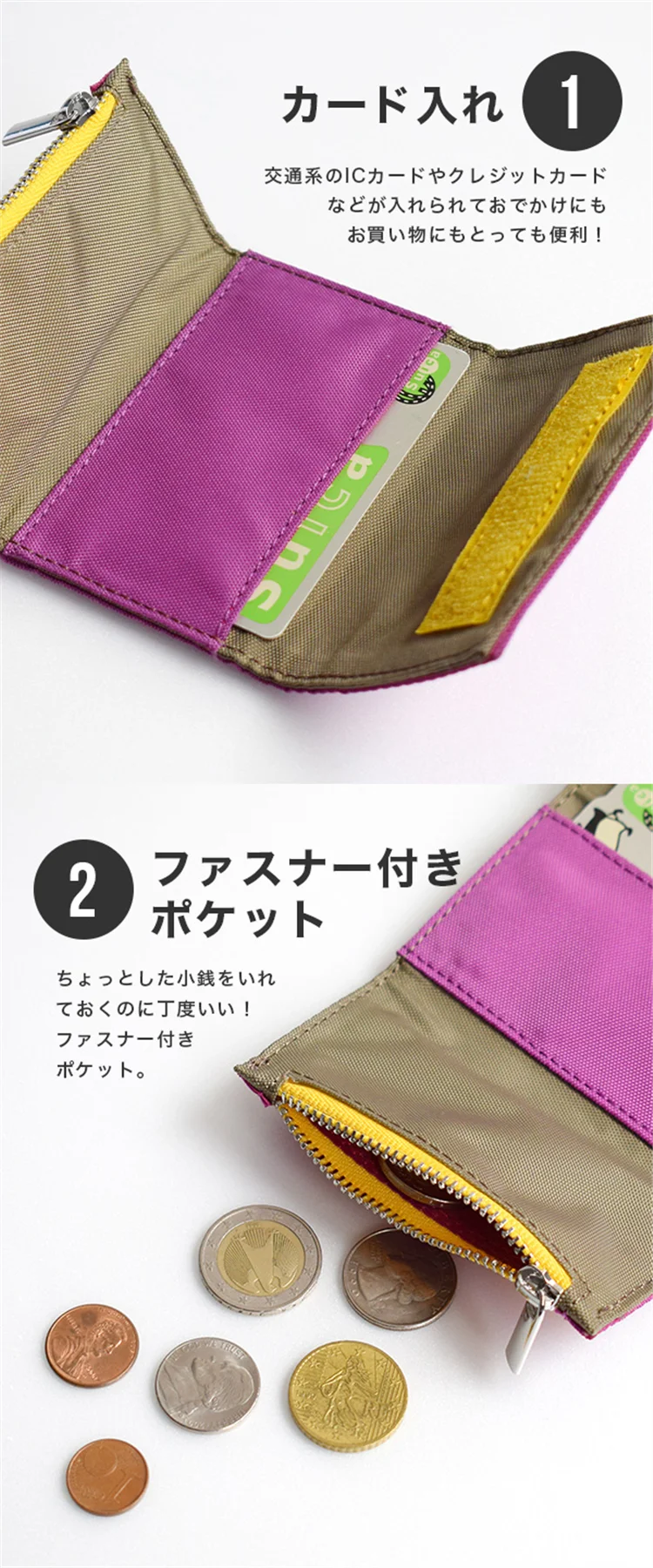 Japanese Money Clip Mini Tiny Small Short Wallet Coin Purse Card Holder Waterproof Wallets Unisex Outdoor Minimalist Mujer