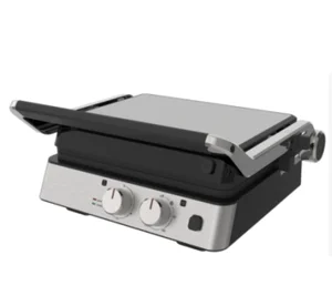 Household Hotel Use Adjustable Temperature Timer 4 Slices Large Detachable Plate Stainless Steel Electric Press Grill