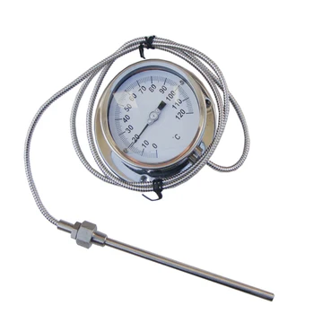 Industrial Full Stainless Steel Capillary Thermometer Temperature Gauge ...