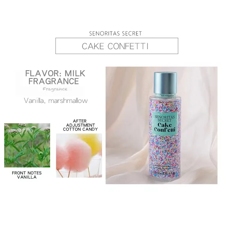 250ml Maolei Body Mist Long-Lasting Fresh Florals for Women