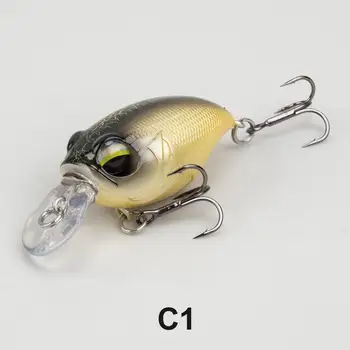 CHEERY8.8g/43mm Crank Lure with Treble Hooks ABS Material for Bass Trout Pike & Carp Saltwater & Freshwater Fishing – Hard Lure – view 3