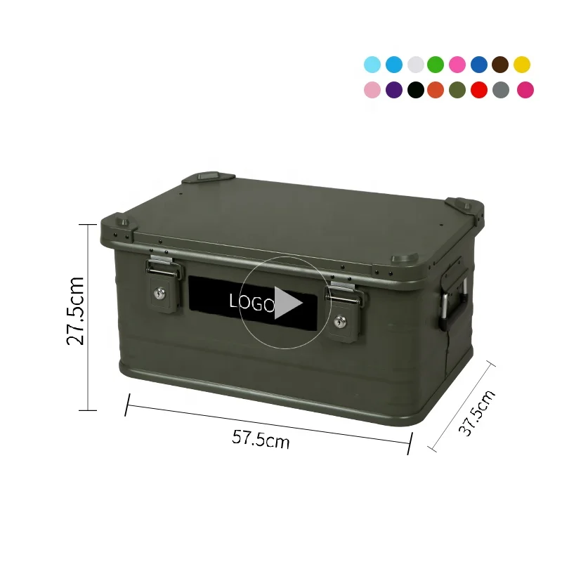 Rockbrook 50L Aluminum Folding Storage Box - Durable, Waterproof