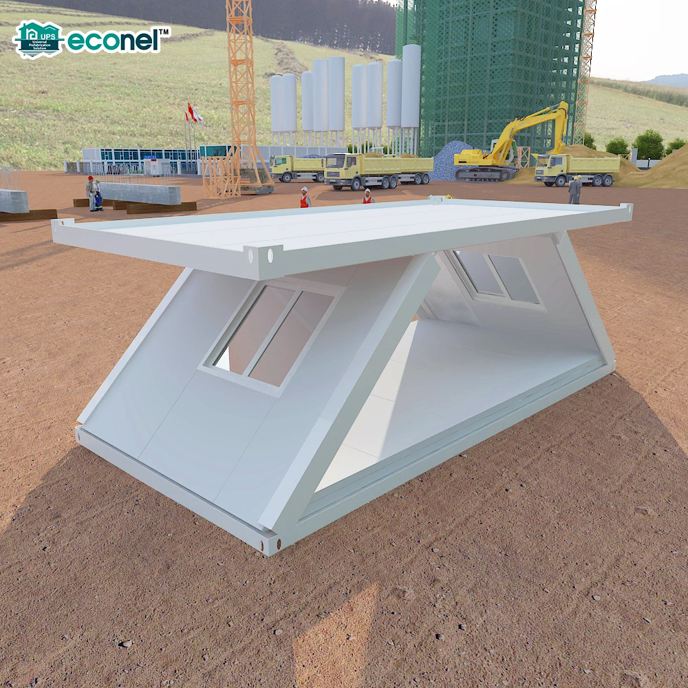 Schnelles, faltbares 20-Fuß-Containerhaus mit Z-Falt-Design für Hotel-, Badezimmer- und Schlafzimmer-Einsatz aus Stahlmaterial