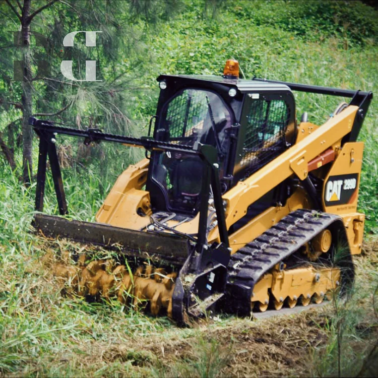 High Flow Forestry Drum Mulcher for Skid Steers - Effective Land ...