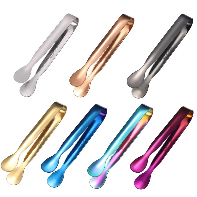 Small Kitchen Serving Tong Lemon Slice Sugar BBQ Bread Tongs for Tea Party Coffee Bar Home