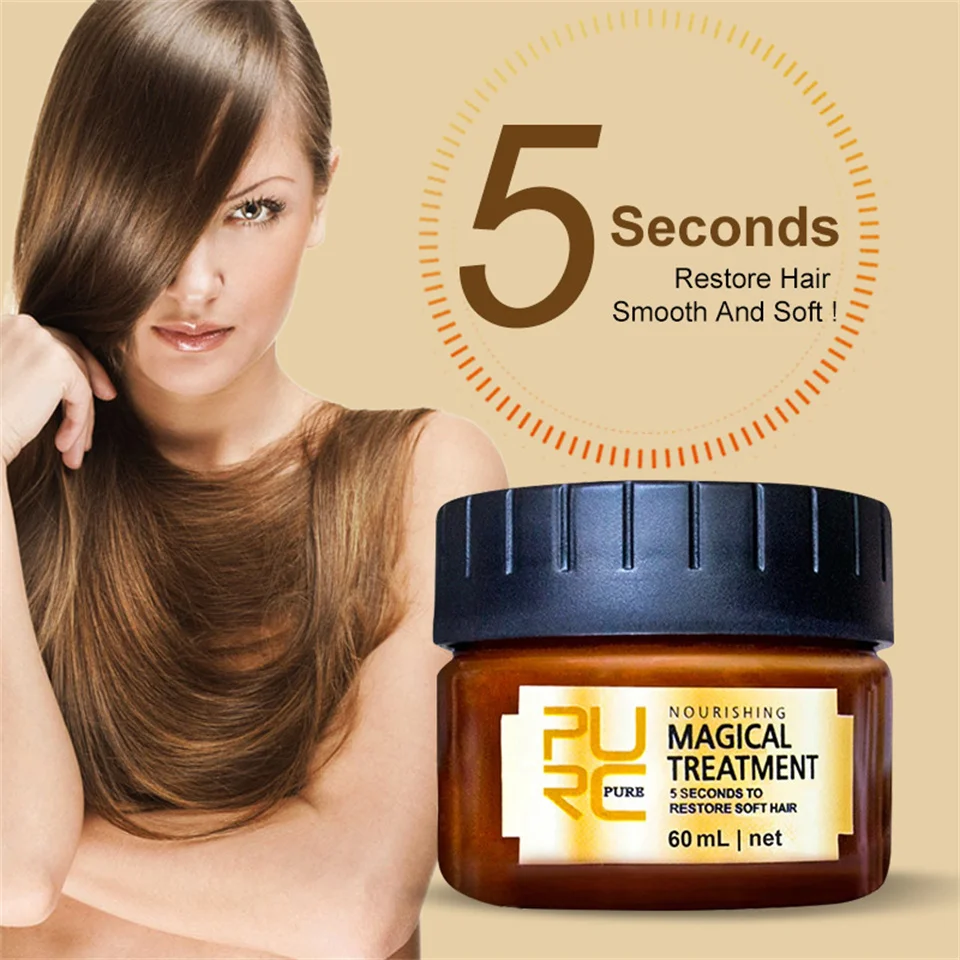 Hot selling 5 Seconds Repair Damaged Hair Magical Treatment Mask Organic Keratin Collagen Soft Smoothing Nourishing Hair Mask