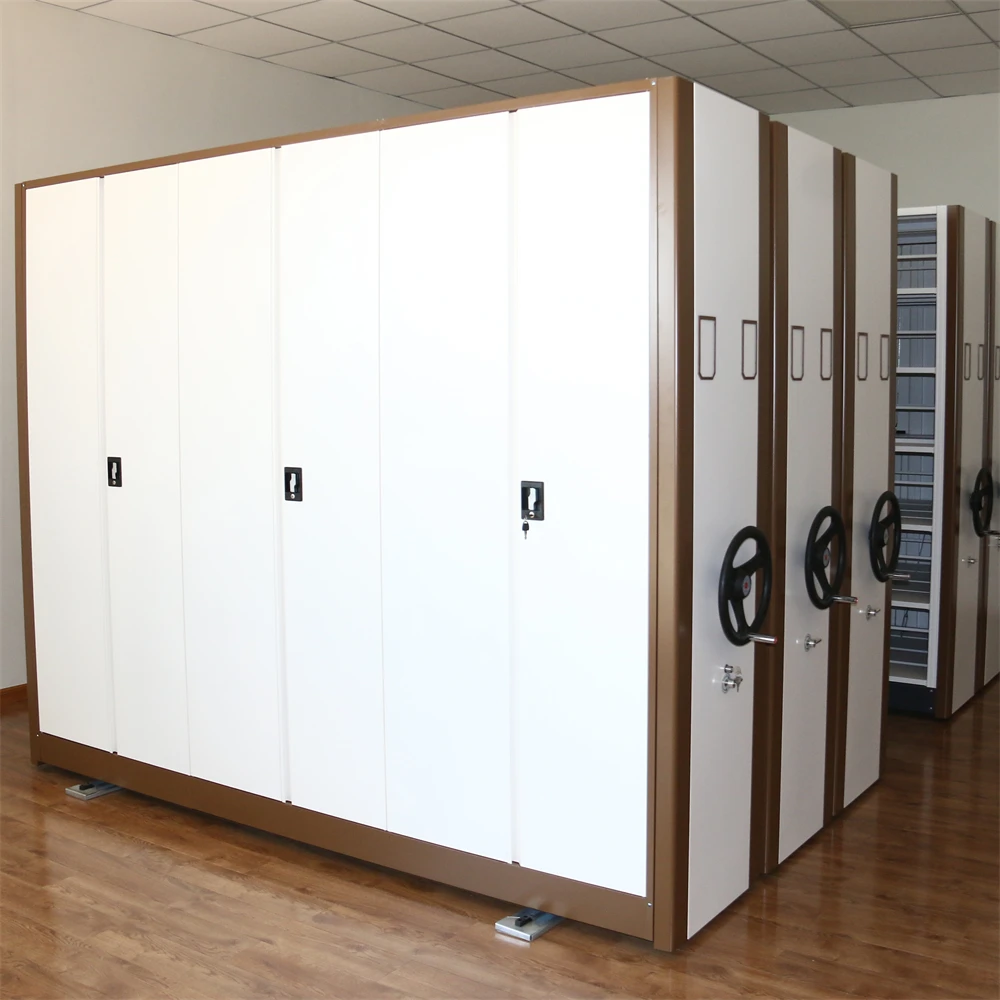 Custom Mobile Shelving System Movable Library Compact Shelving