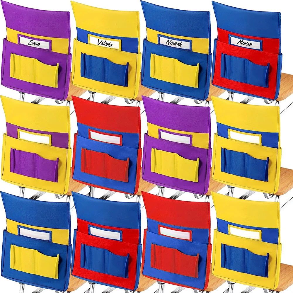 Wholesale Chairback Buddy Pocket Chart Yellow Classrooms Student Chair
