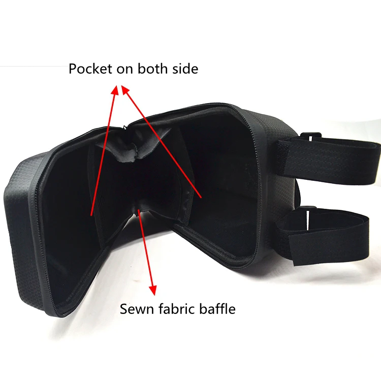 Durable 3L Electric Scooter Accessory Hard Case Storage Bag Foldable Bicycle Handle Bag with Eva for Storage Transportation