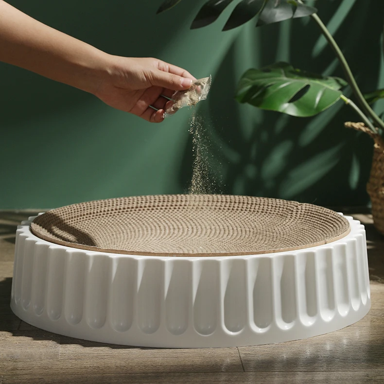 Custom Cat Scratching Post Round Pet Bed Sleeping Cat Grinding Claw