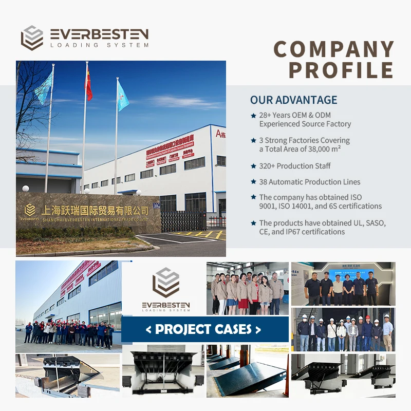 Everbesten Hydraulic Dock Leveler Heavy Duty 8-20Ton Loading Ramp Integrated Hydraulic System for Industrial Warehouse Truck