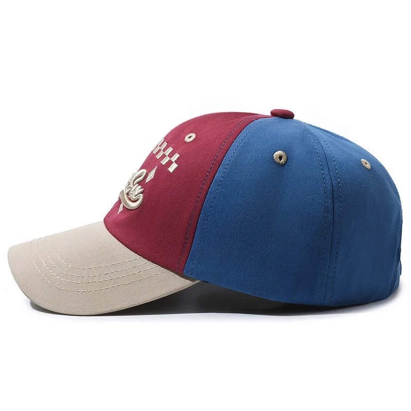 Vintage American Style Adjustable Dad Hat- Embroidered Twill Sun Cap with Common Fabric for Men & Women