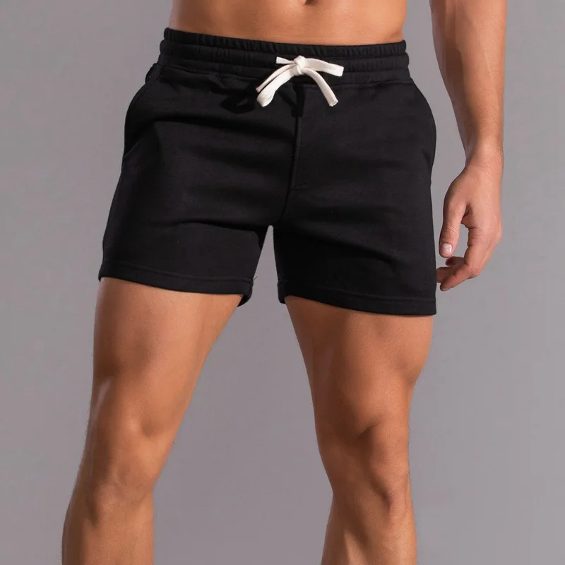 Wholesale Plus Size High Quality Men's Cotton Athletic Shorts Custom Running Gym Jogger Sweat Shorts For Men367_voghion.com