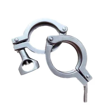 Food Grade 304/316L Adjustable Buckle/Wing Nut/Tube Clamp, Sanitary, Stainless Steel, 2-Hole, Zhejiang Manufacture