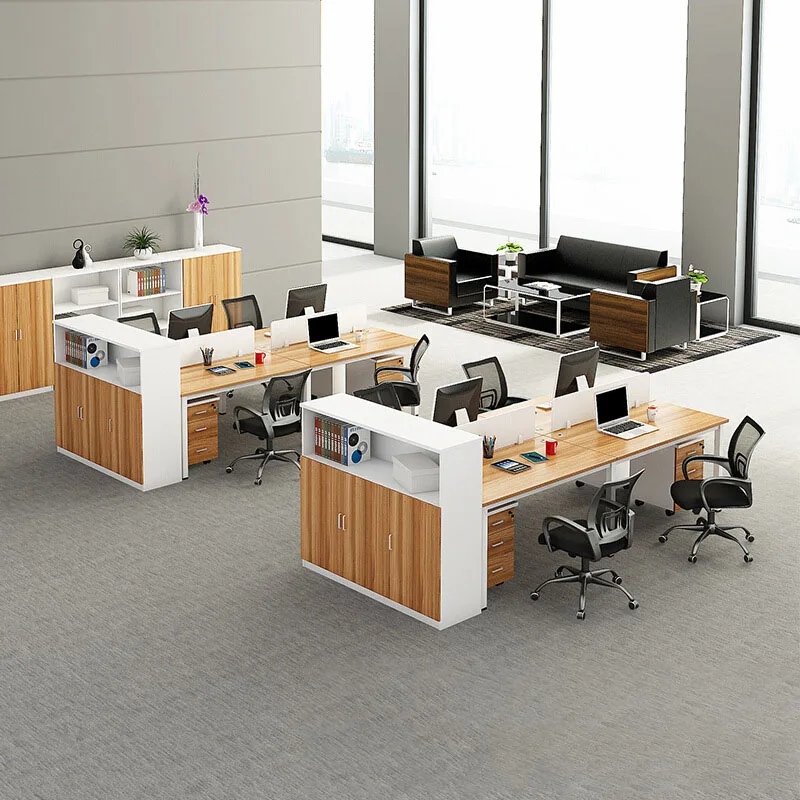 Office Furniture Working Desk Workstation Table Modern Modular 2/4/6/8 ...