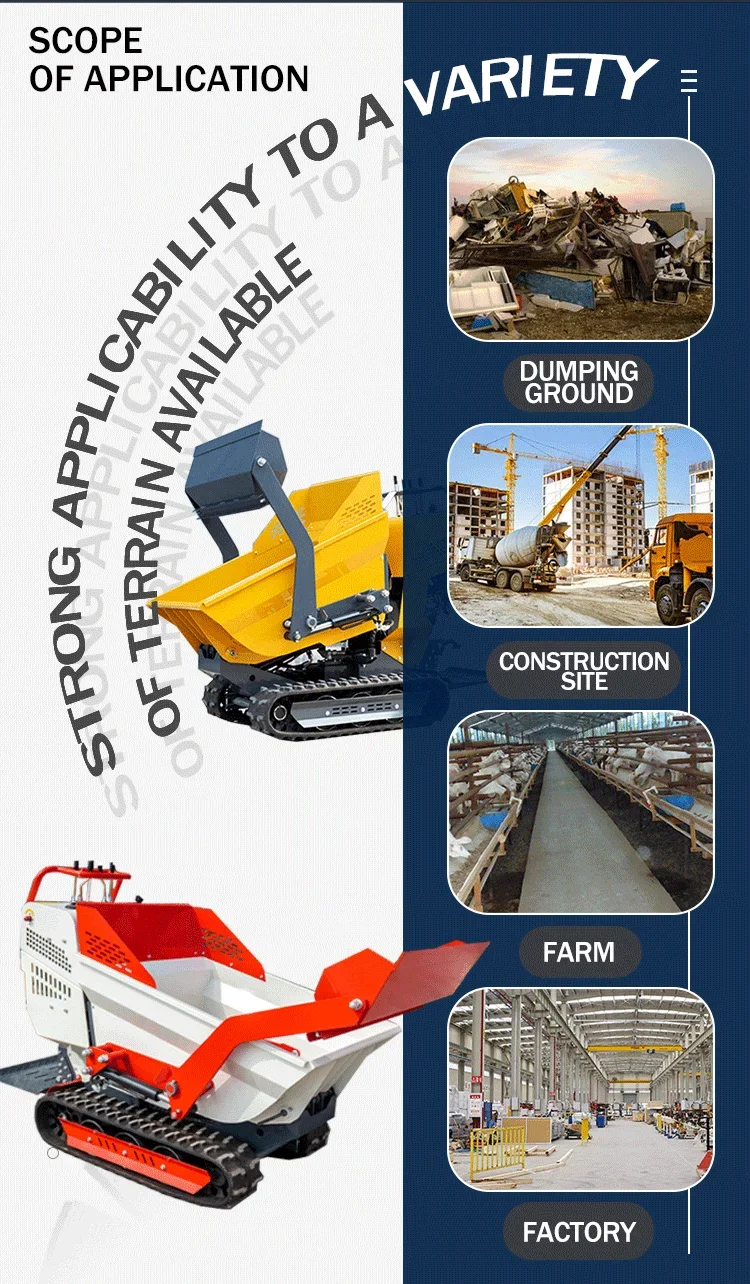 Mini Dumper 500kg Mini Dumper Crawler Small Tracked Carrier Tractor ...