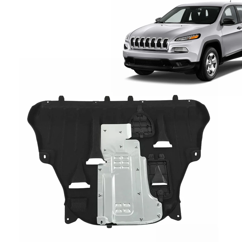 OEM auto parts replacement new front engine under cover center splash shield guard for Jeep Cherokee 2015 2016 2017 2018