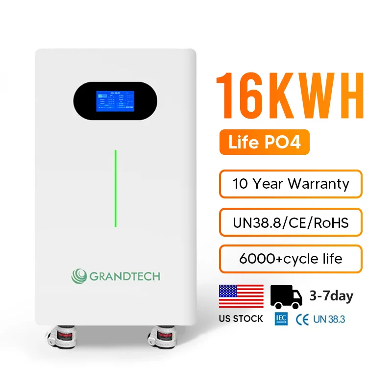 Залиха САД 6000 ЦИКЛУСИ Домашно Складирање на Енергија 14.3kWh 15kWh 16KWH Стандардна LiFePO4 Батерија 48V 280Ah Литиум-јонска Батерија