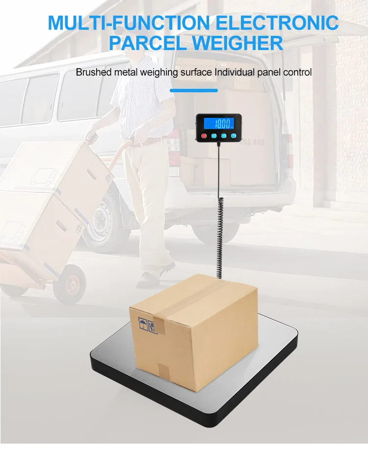 200kg Stainless Steel Luggage Platform Parcel Weight Measuring Floor ...