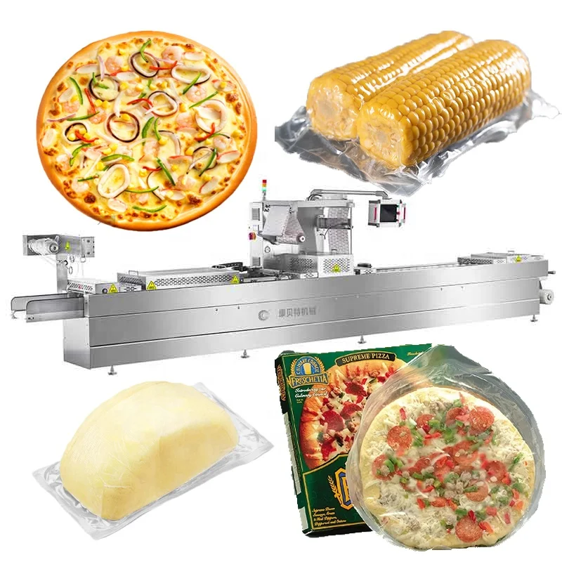 Automatic Continuous Vacuum Packing Machine Frozen Pizza Vacuum Sealer