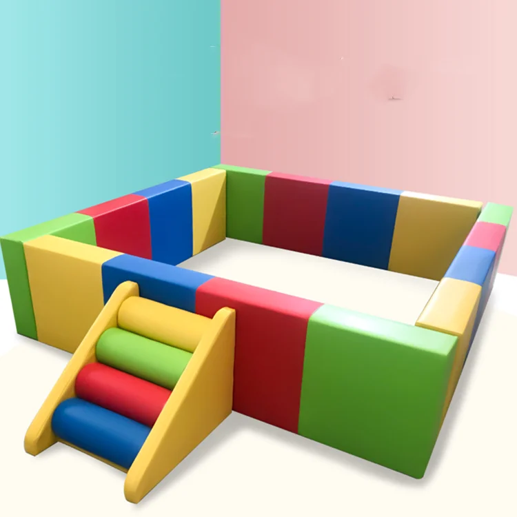 Hot Sale Tan Beige White Soft Play Set Children Indoor